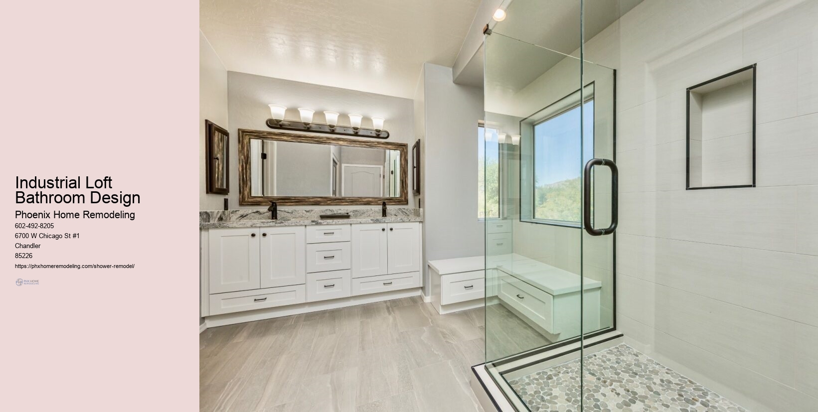 Industrial Loft Bathroom Design