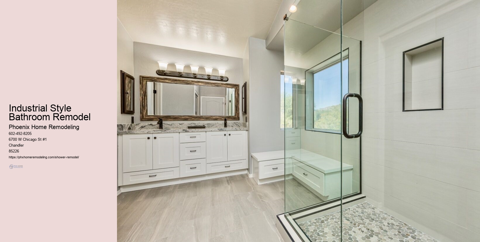 Industrial Style Bathroom Remodel