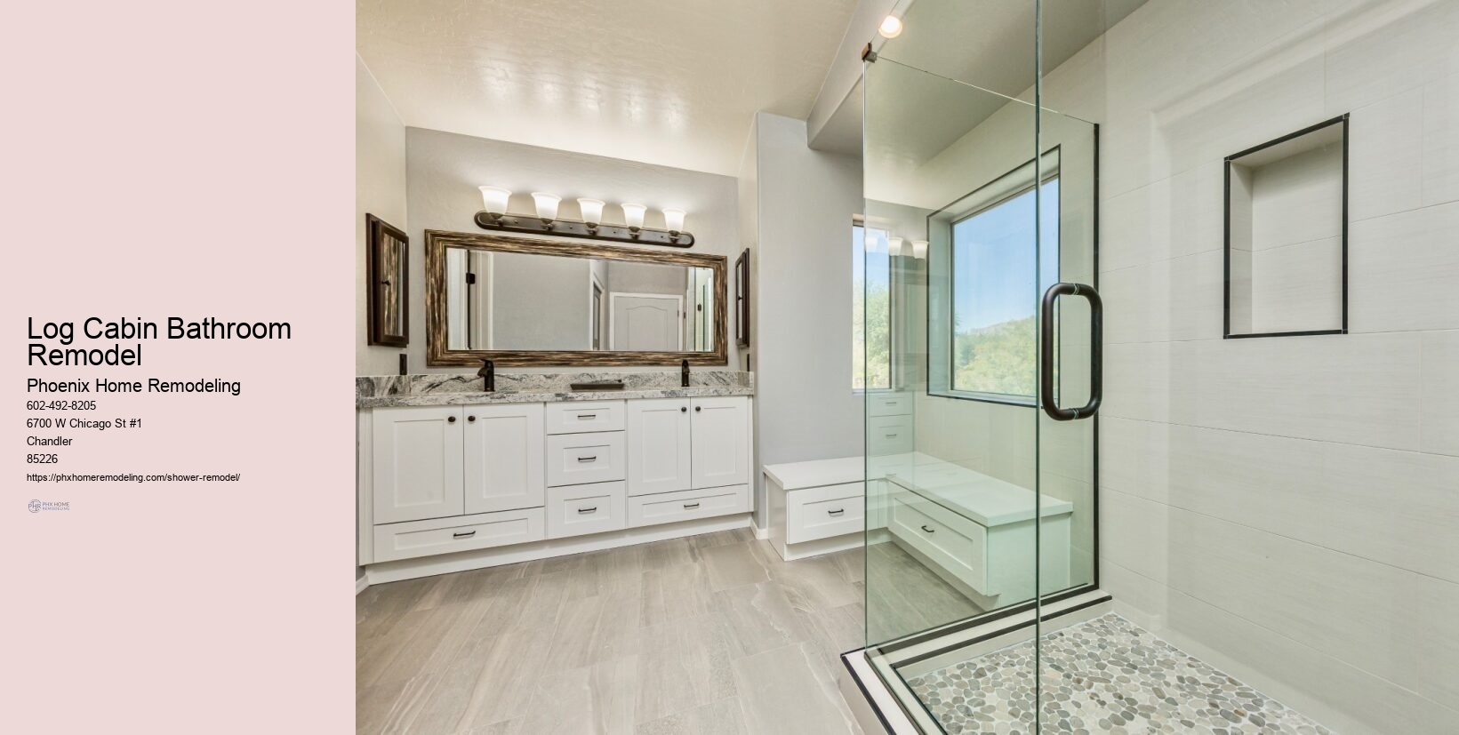 Log Cabin Bathroom Remodel