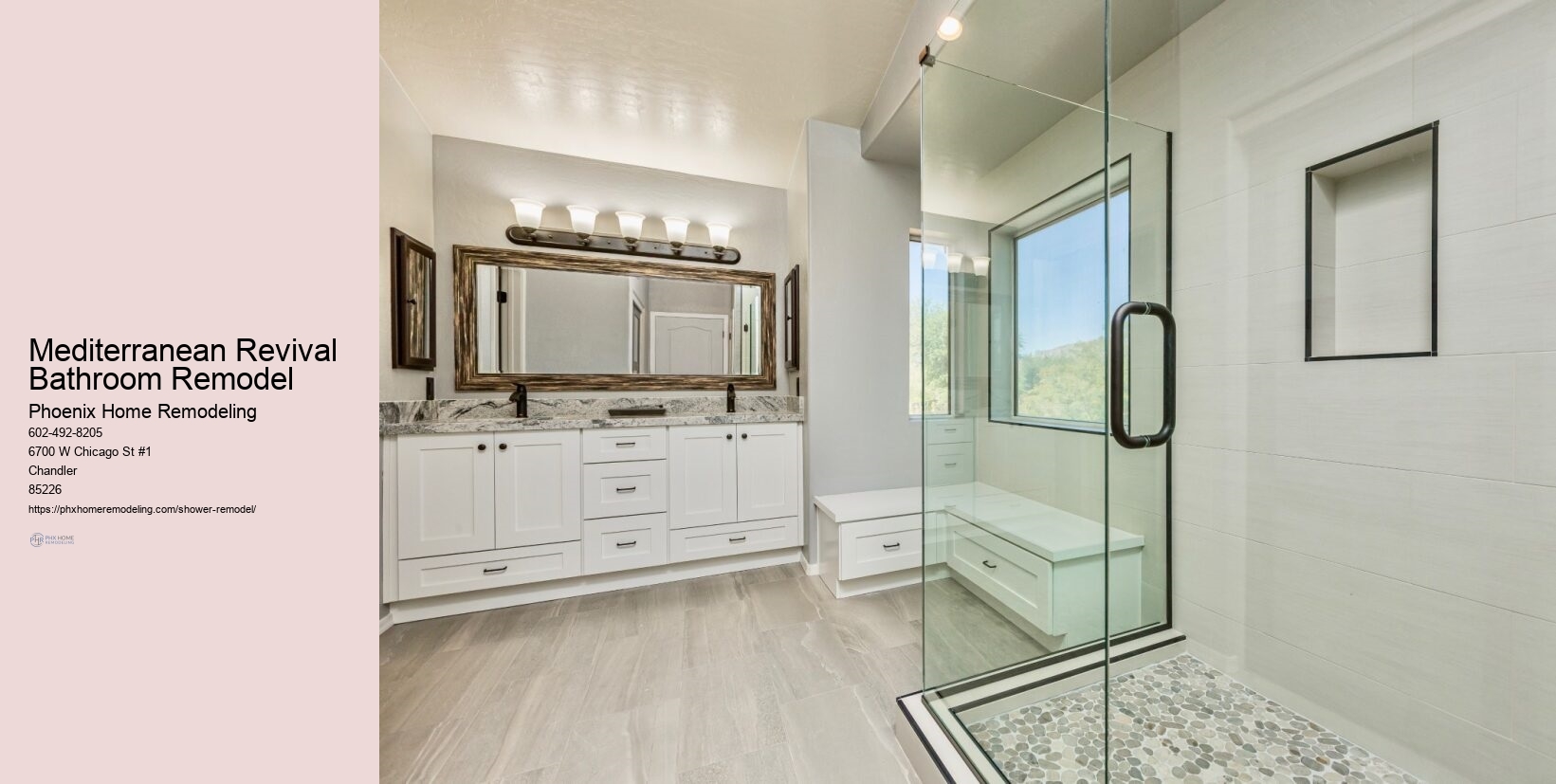 Mediterranean Revival Bathroom Remodel