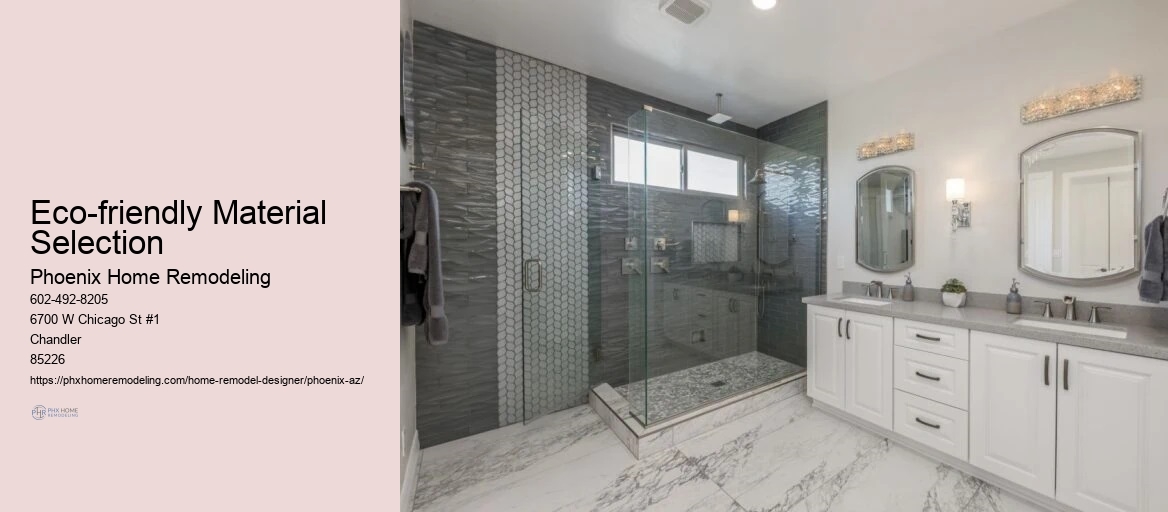 What sustainable materials are used in Phoenix home remodels