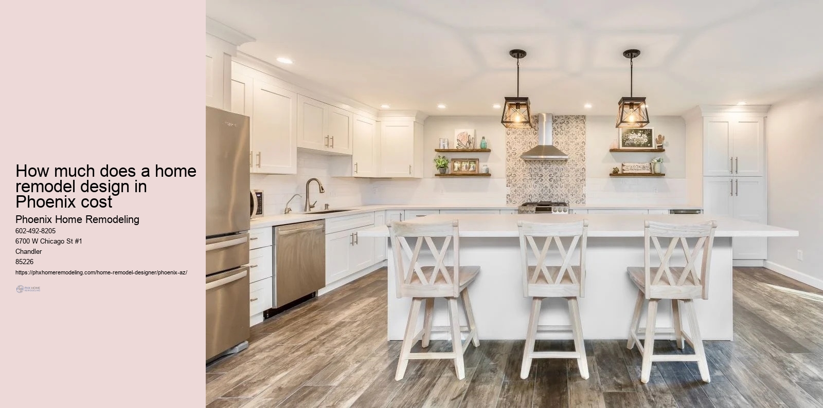 How much does a home remodel design in Phoenix cost