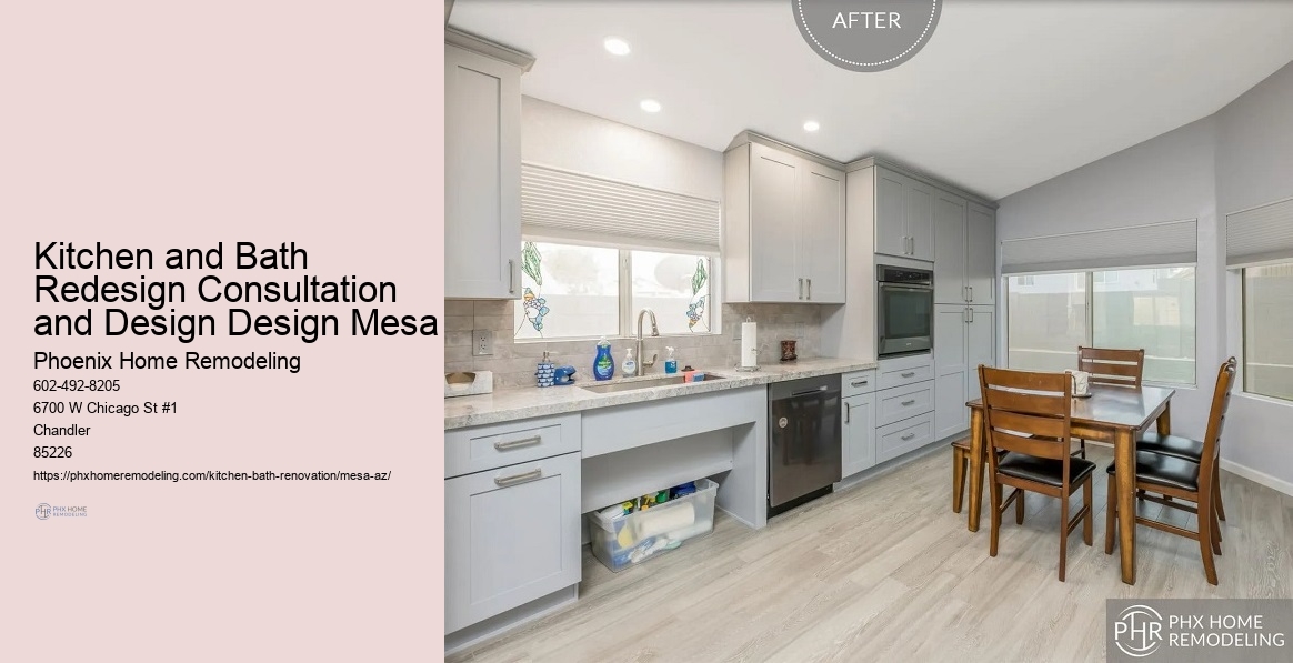 Kitchen and Bath Redesign Consultation and Design Design Mesa