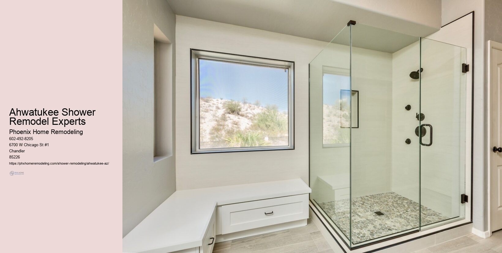 How to upgrade to a spa-like shower in Ahwatukee