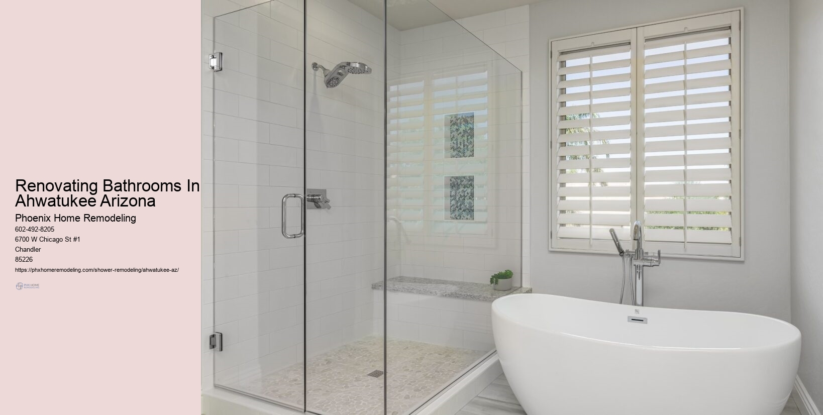 Renovating Bathrooms In Ahwatukee Arizona