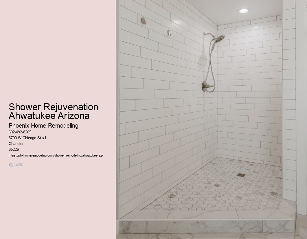 Artistic Shower Remodel in Ahwatukee