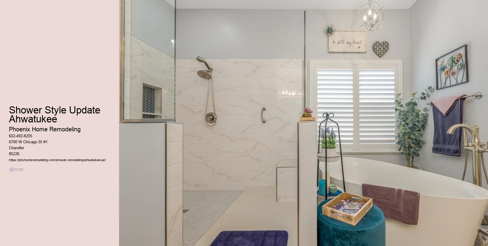 What are Ahwatukee regulations for shower remodeling